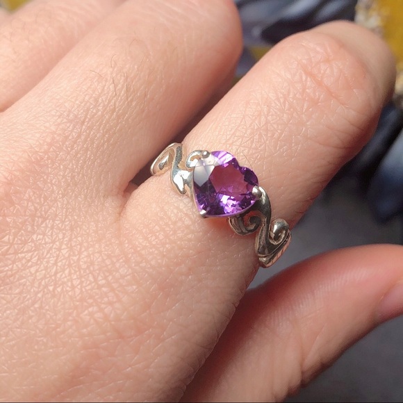 ‼️Clearance‼️Sterling silver amethyst ring - Picture 2 of 4
